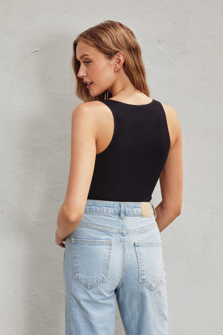 Black Tank Bodysuit