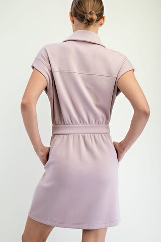 Mauve Athletic Mini Dress