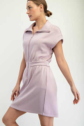Mauve Athletic Mini Dress