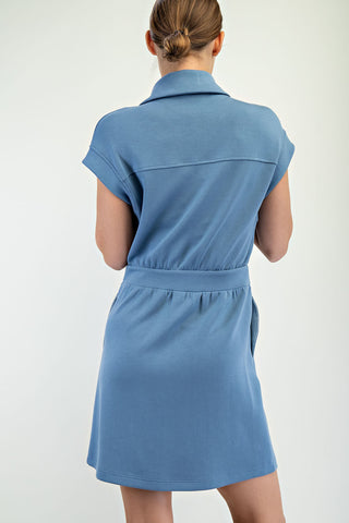 Paradise Blue Athletic Mini Dress