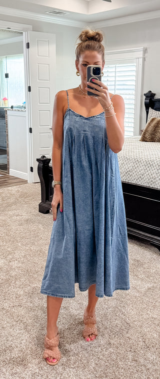Denim Midi Dress