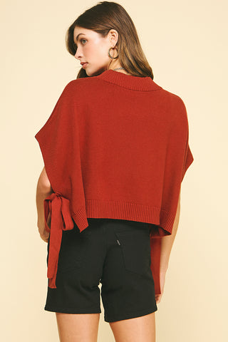 Side Tie Knit Sweater