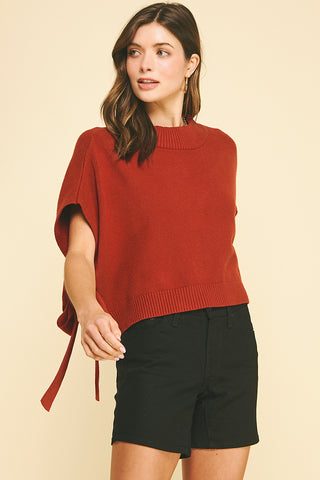 Side Tie Knit Sweater