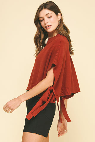 Side Tie Knit Sweater