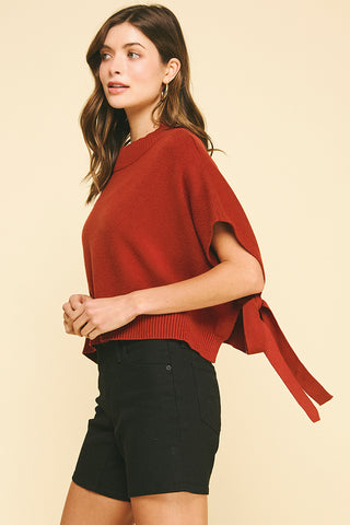 Side Tie Knit Sweater