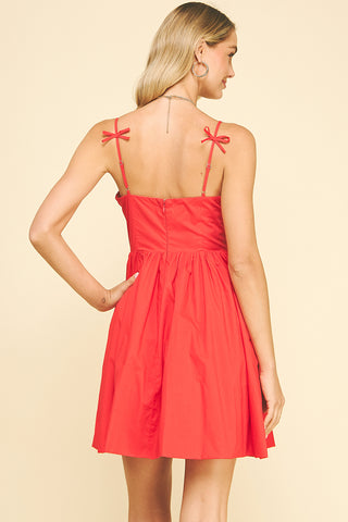 Ribbon Detail Mini Dress