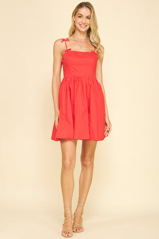 Ribbon Detail Mini Dress