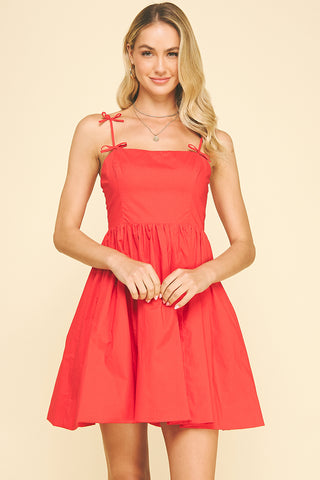 Ribbon Detail Mini Dress
