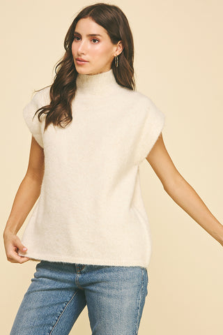 Turtleneck Short Sleeve Sweater