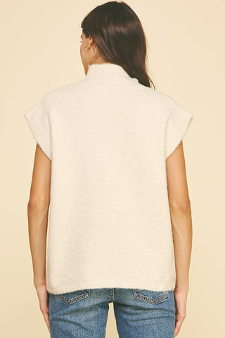 Turtleneck Short Sleeve Sweater