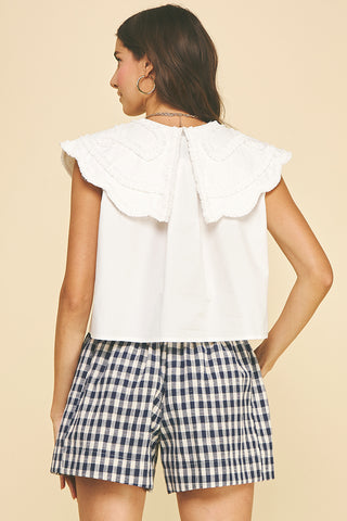 White Collar Blouse