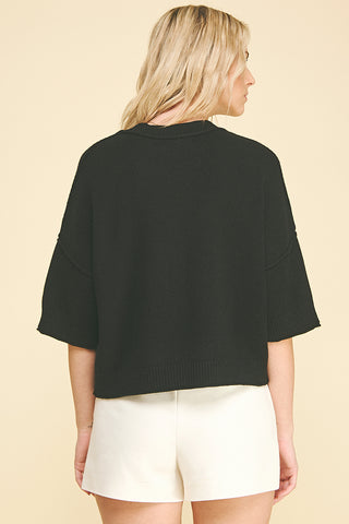 Short Sleeve Sweater Top