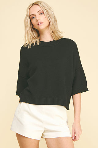 Short Sleeve Sweater Top