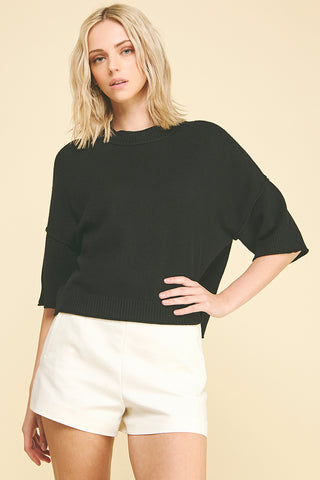 Short Sleeve Sweater Top