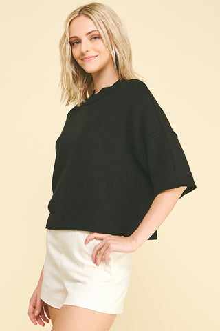 Short Sleeve Sweater Top