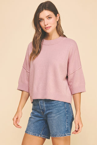 Short Sleeve Sweater Top