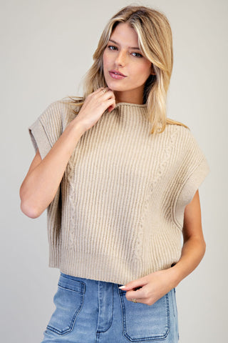 Mocha Muse Sleeveless Sweater
