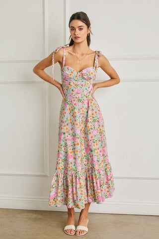 Summer Song Boned Bodice Midi