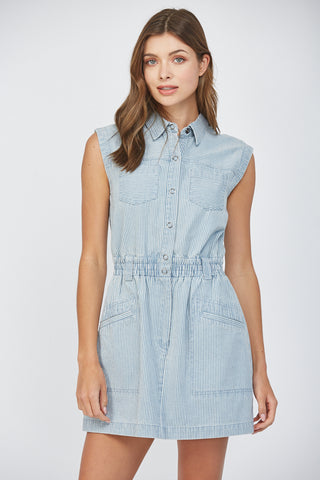 Denim Striped Dress