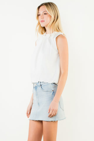 Sleeveless Ruffle Top