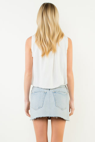 Sleeveless Ruffle Top
