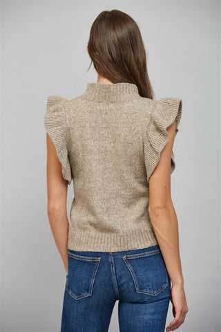 Flutter Sleeve Sweater
