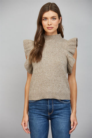 Flutter Sleeve Sweater