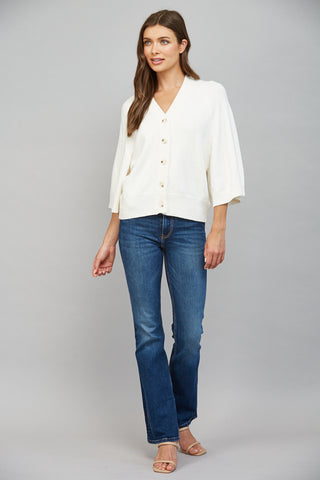 V-Neck Button Down Cardigan