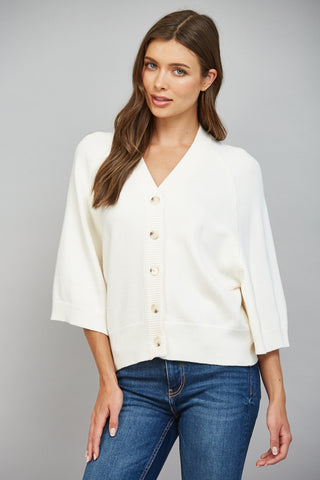 V-Neck Button Down Cardigan