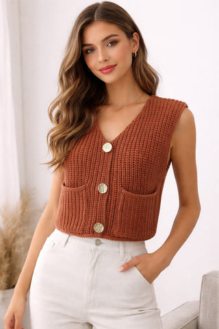 Ribbed Knit Vest