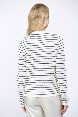 Navy Stripe Cardigan