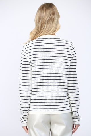 Navy Stripe Cardigan