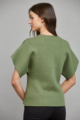 Olive Front Button Cardigan