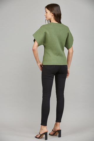 Olive Front Button Cardigan