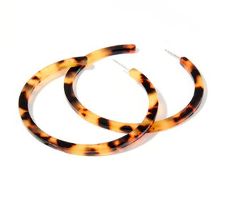 Holly Mega Hoops - Brown Tortoise