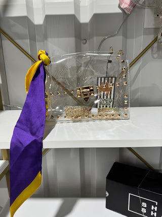 Clear Studded Purse