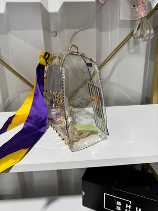 Clear Studded Purse