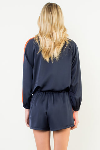 Navy Track Jacket Set