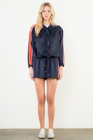 Navy Track Jacket Set