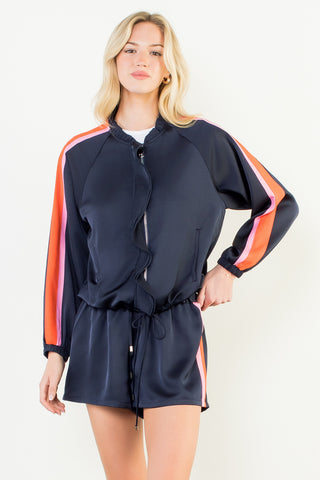 Navy Track Jacket Set