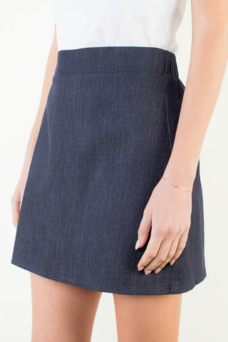 Dark Denim Mini Skirt