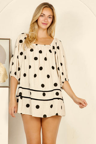 Polka Dot Mini Dress