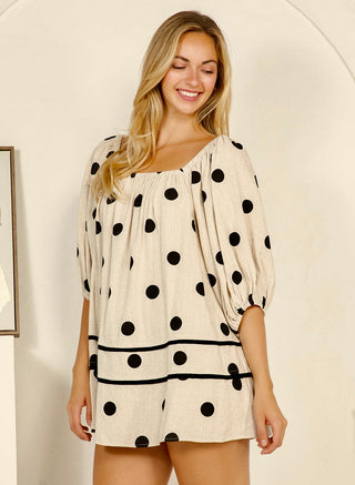 Polka Dot Mini Dress