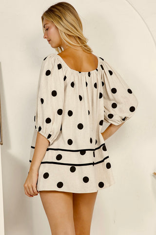 Polka Dot Mini Dress