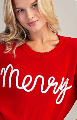 Red Merry Sweater
