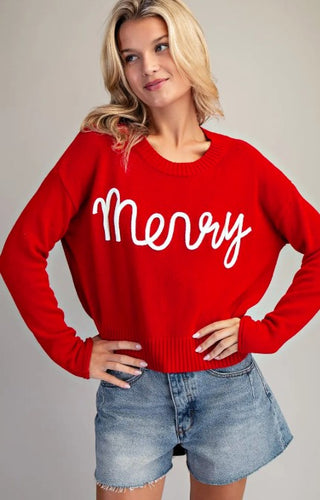 Red Merry Sweater