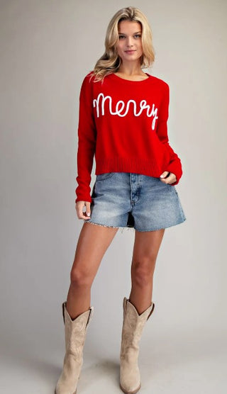Red Merry Sweater