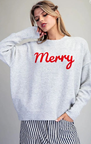 Gray Merry Sweater