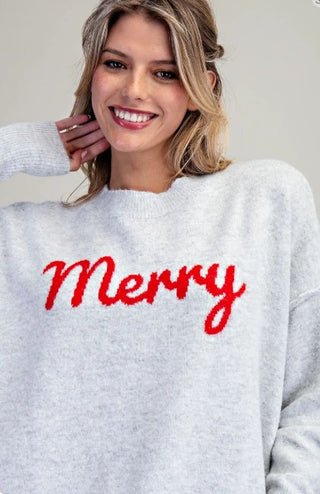 Gray Merry Sweater