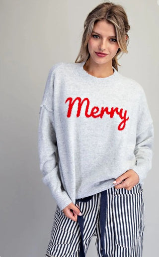 Gray Merry Sweater
